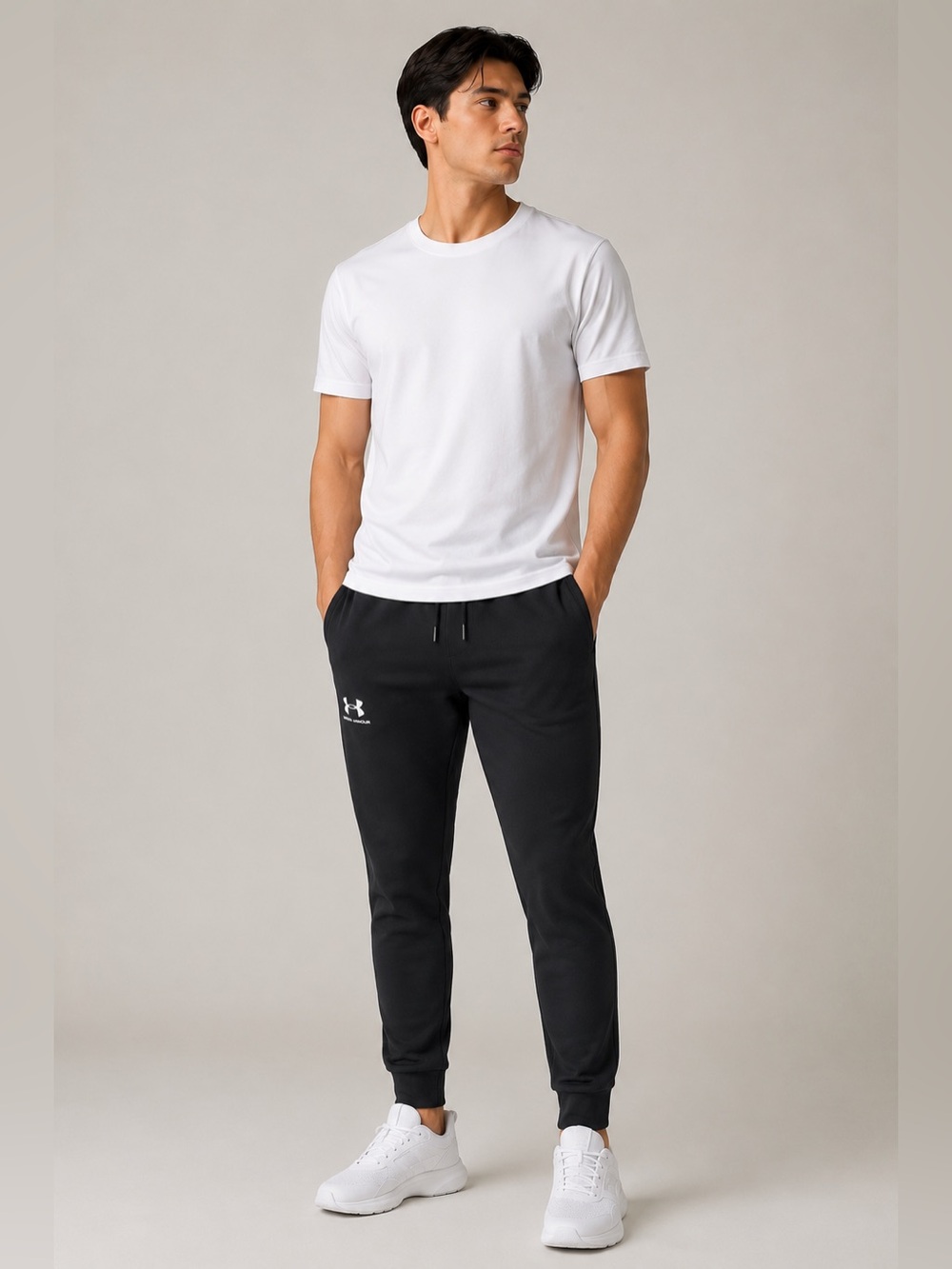 Under Armour Black Men’s Athletic Joggers with Logo